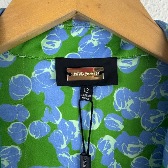 NWT Alexi Admor Paris Floral Wrap Dress - Picture 3 of 9